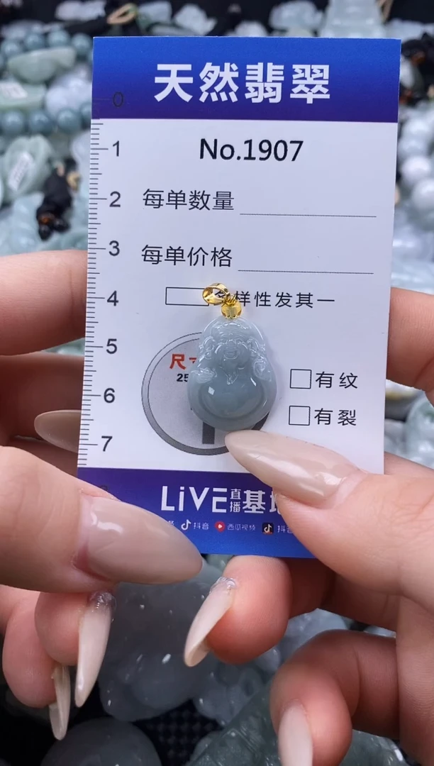 【闪购商品】翡翠颈饰未镶嵌缅甸A货翡翠1907