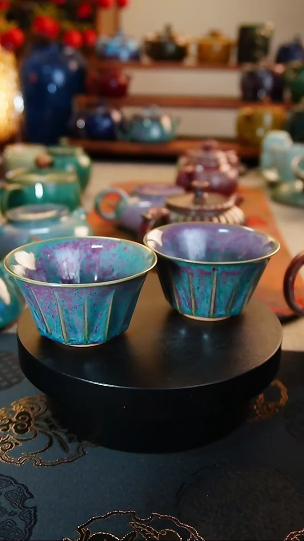 【闪购商品】瓷片640 撇口双杯
