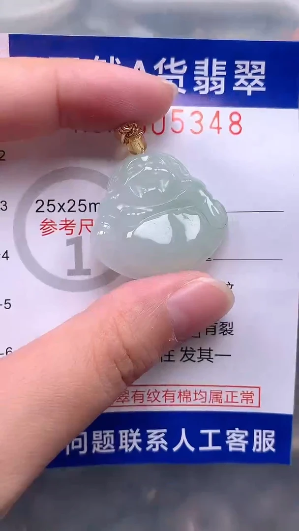 翡翠未镶嵌吊坠(不含链)1