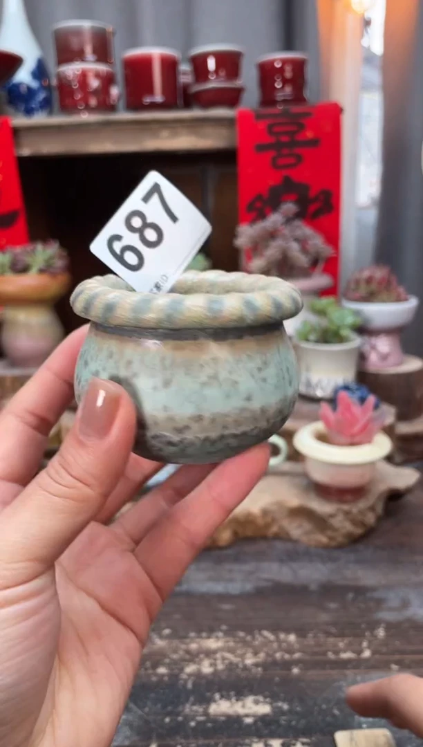 【闪购商品】摆件687知木小芳花盆