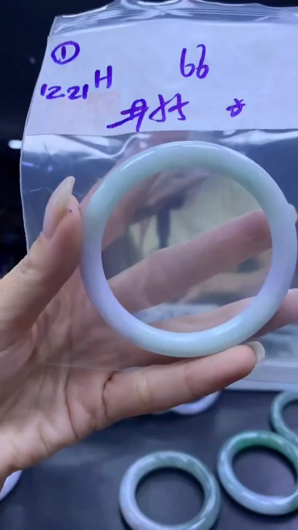 未镶嵌定制翡翠1手镯55纹+66元+拍一发一