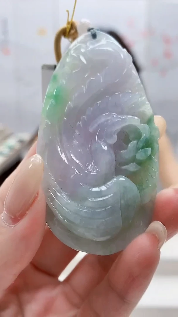 未镶嵌定制翡翠4957lr-毛货挂件151
