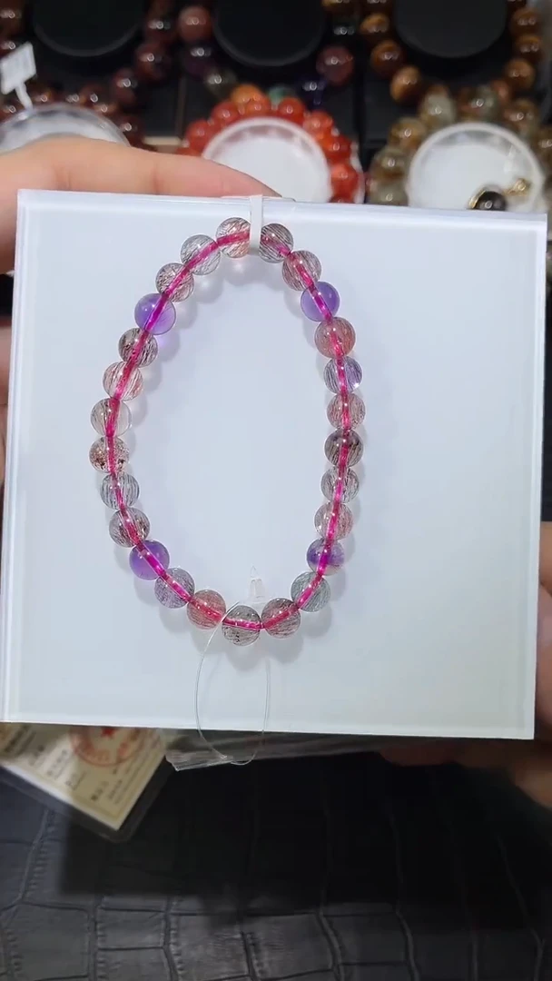 未镶嵌手链水晶M***?超七单圈手链