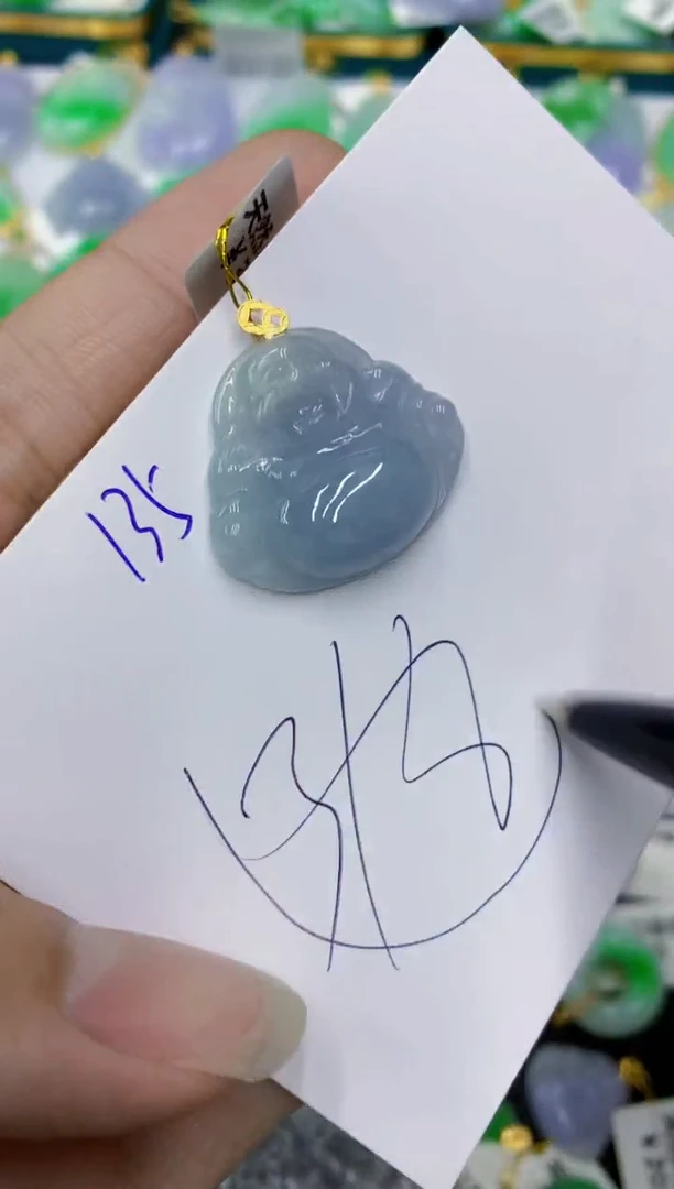翡翠18K金镶嵌颈饰1111111111