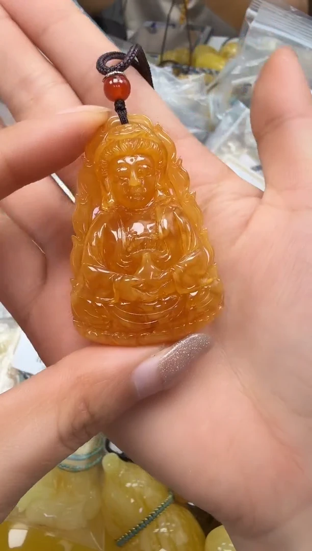 裸石琥珀未镶嵌如图