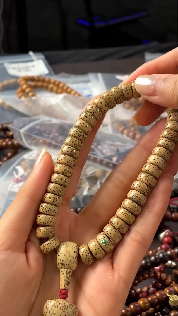 手串星月菩提精工级陈籽药片11*6手持