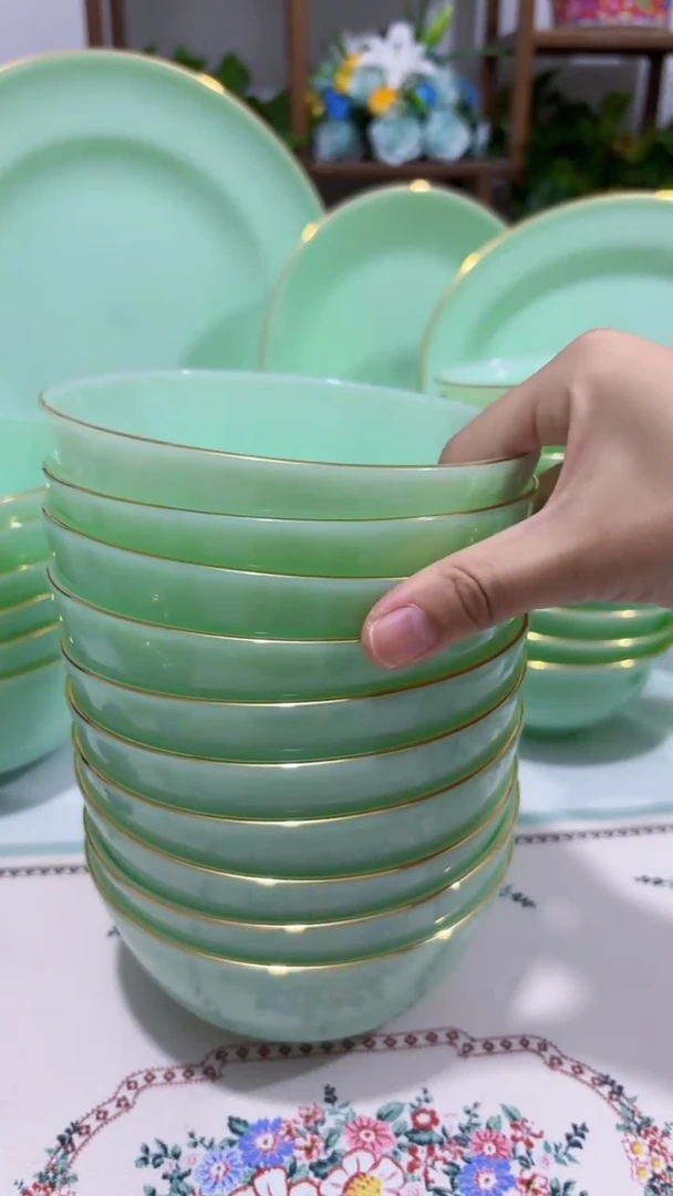 5.5英寸玉瓷碗10个口径13.8厘米