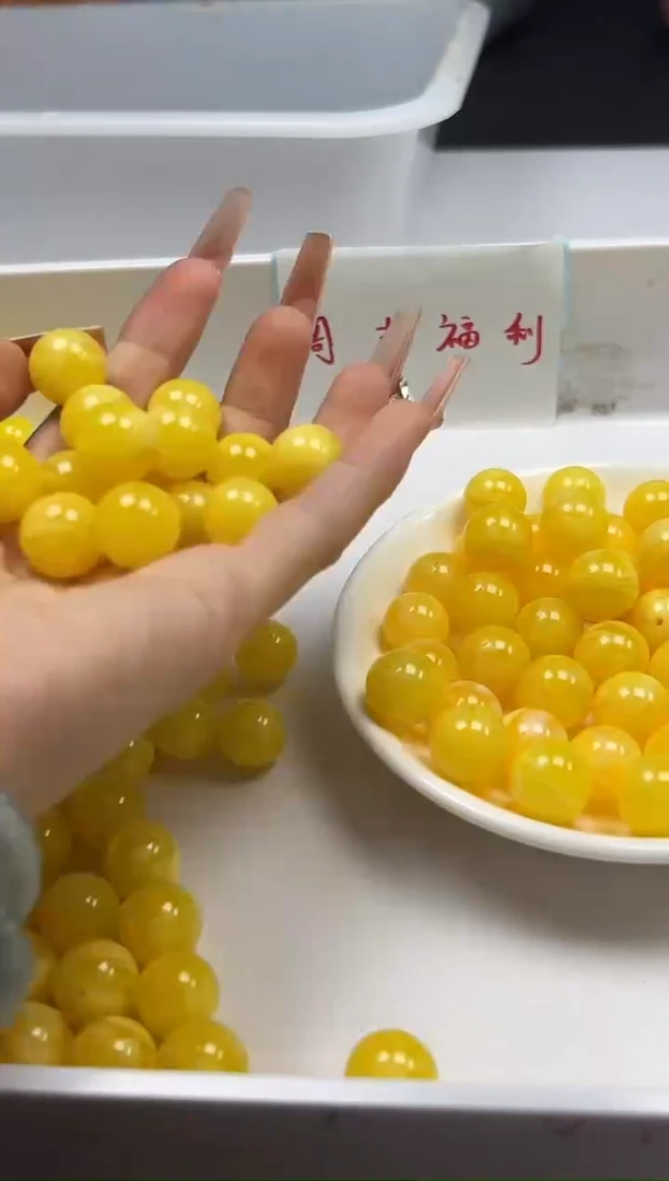 蜜蜡颈饰未镶嵌w2353蜜蜡14mm*3颗