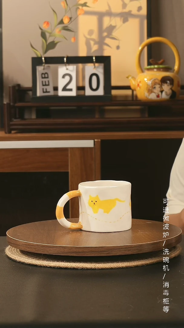 陶瓷景德镇高温釉下彩纯手绘创意瓷