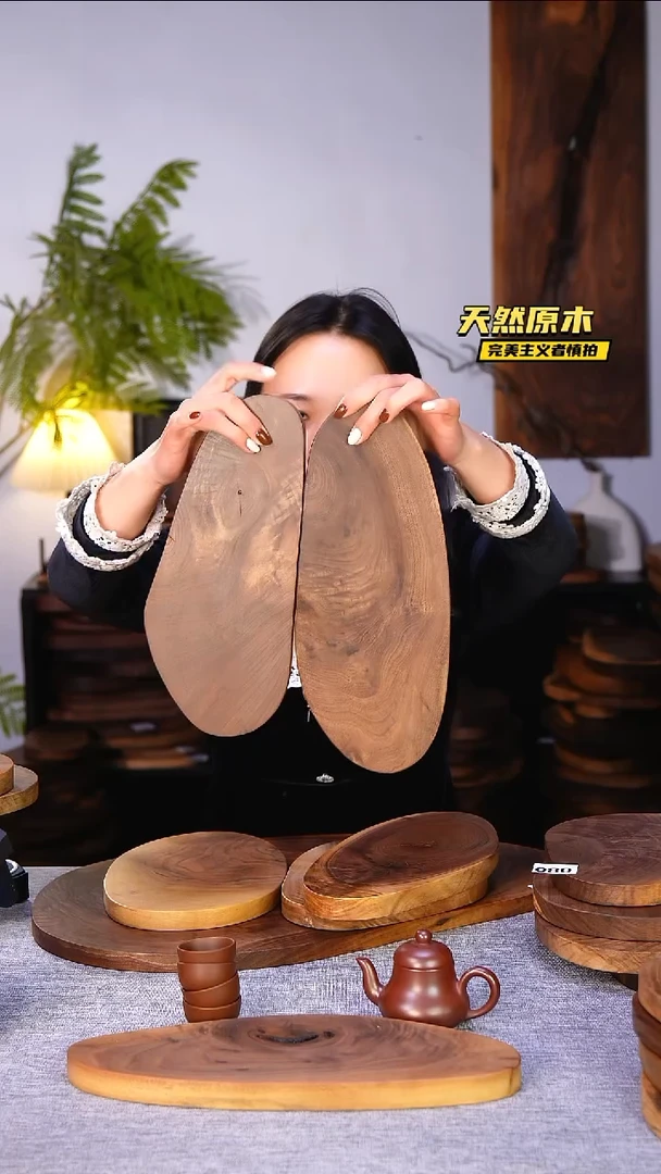 木北美黑胡桃原木.干裂疤结不属于商品质量问题完美主义者慎拍