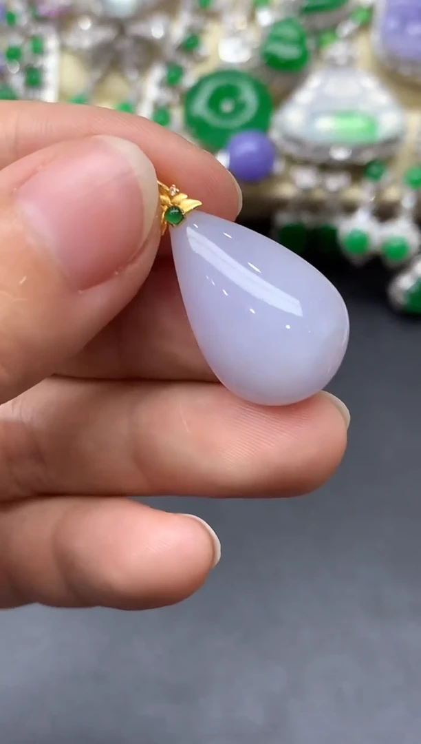 颈饰18K金镶嵌翡翠92中国好珍宝