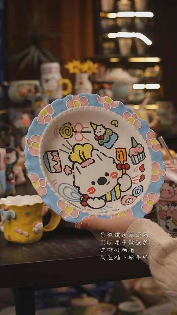 景德镇釉下彩绘设计师款式陶瓷