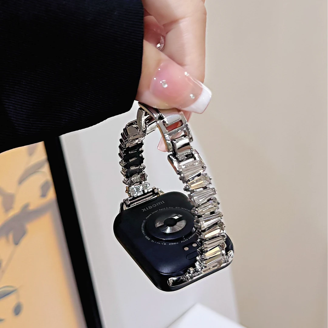 【七夕专属】小米手环10/9PRO适用情侣表链2条装表带玻璃表带9pro