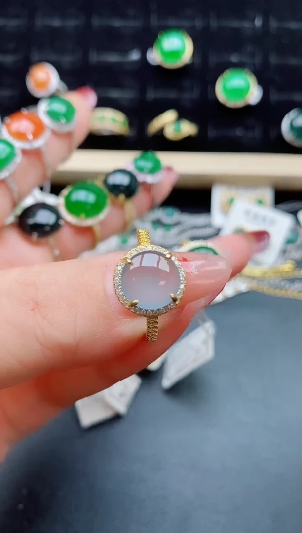 【闪购商品】翡翠戒指银S925镶嵌508550