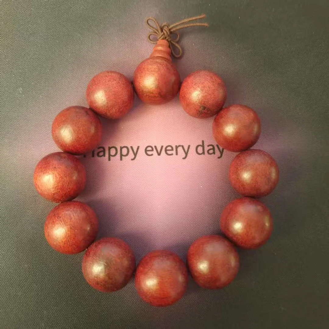 红檀精美2.0手串-LQ639