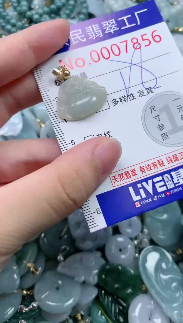 翡翠未镶嵌吊坠(不含链)7856