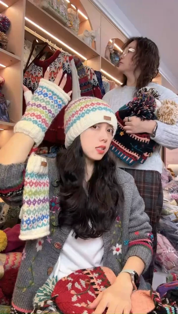 羊毛百羊毛明星同款冷帽