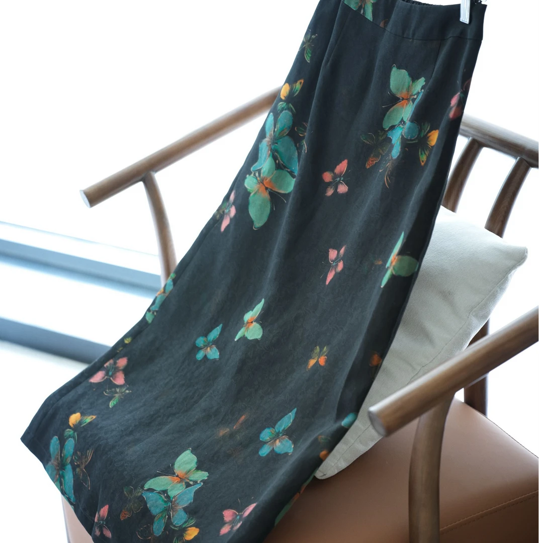 『静好』新中式满分桑蚕丝国风时尚裙春夏DHSB5126