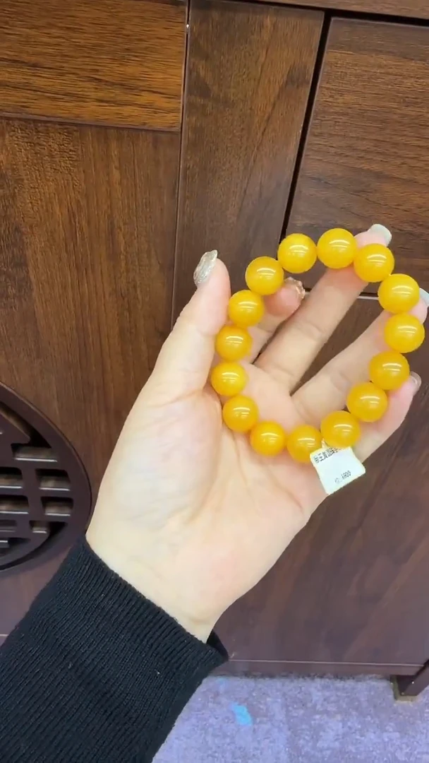 手链琥珀未镶嵌127秒拍号 假一罚三