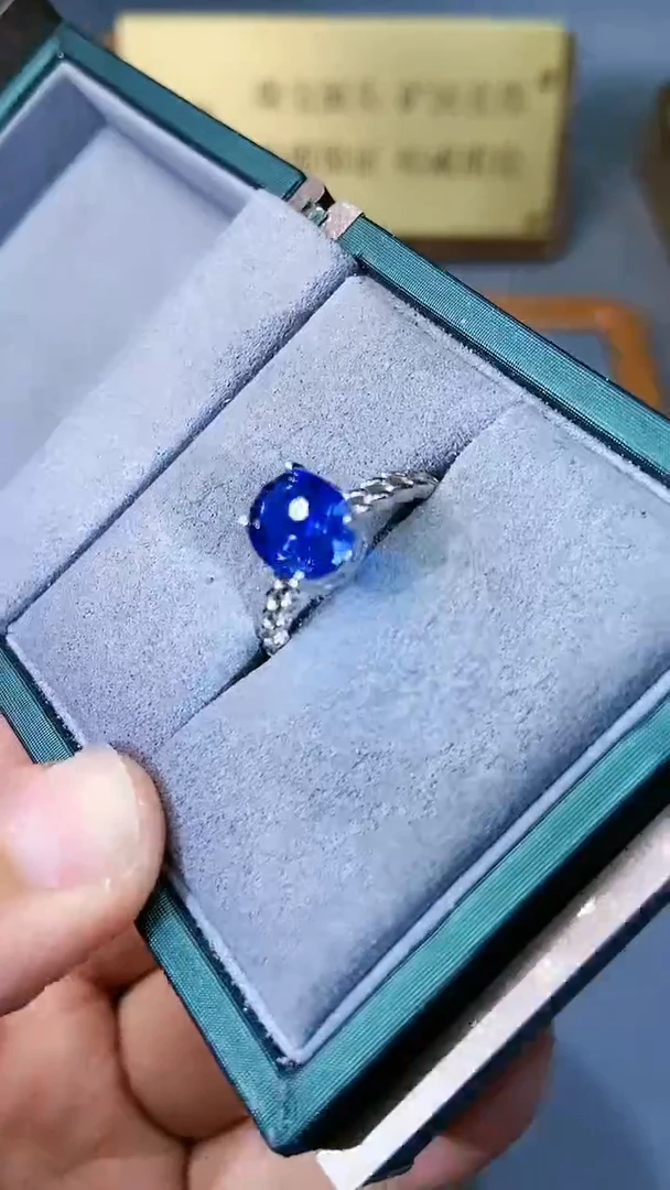 【闪购商品】蓝宝石戒指银S925镶嵌1564
