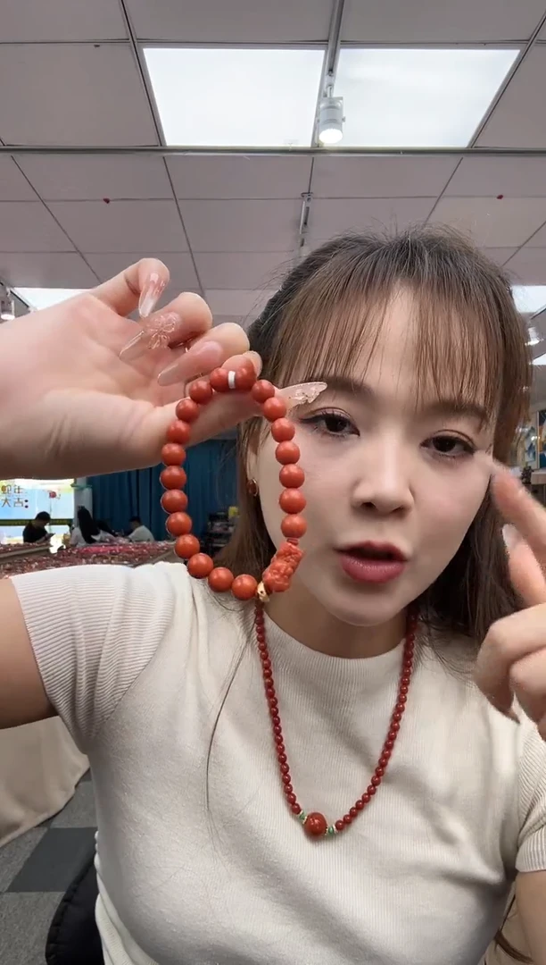 未镶嵌珠串南红玛瑙9.13-8mm（多样式）92199467