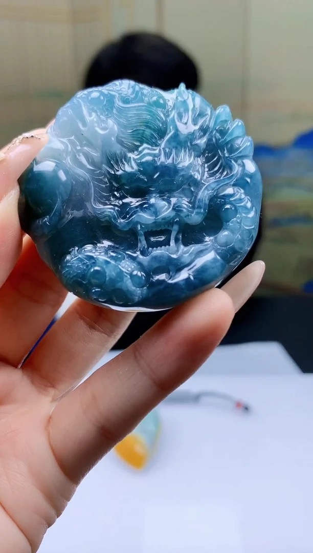 【闪购商品】定制翡翠未镶嵌5060ty-毛货挂件34