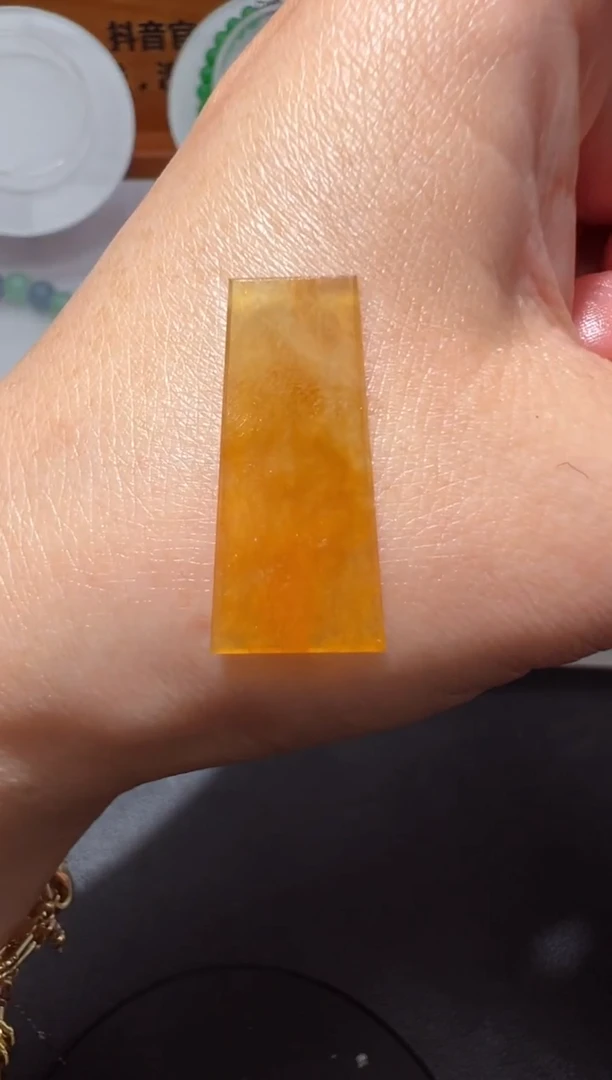 【闪购商品】定制翡翠未镶嵌26.1*11.9*1.6无事牌