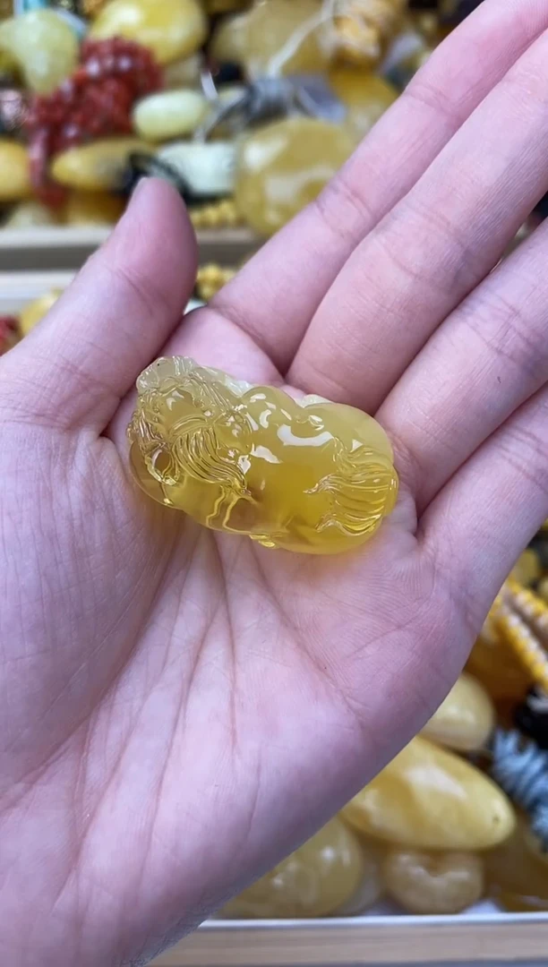 裸石琥珀未镶嵌天然琥珀蜜蜡