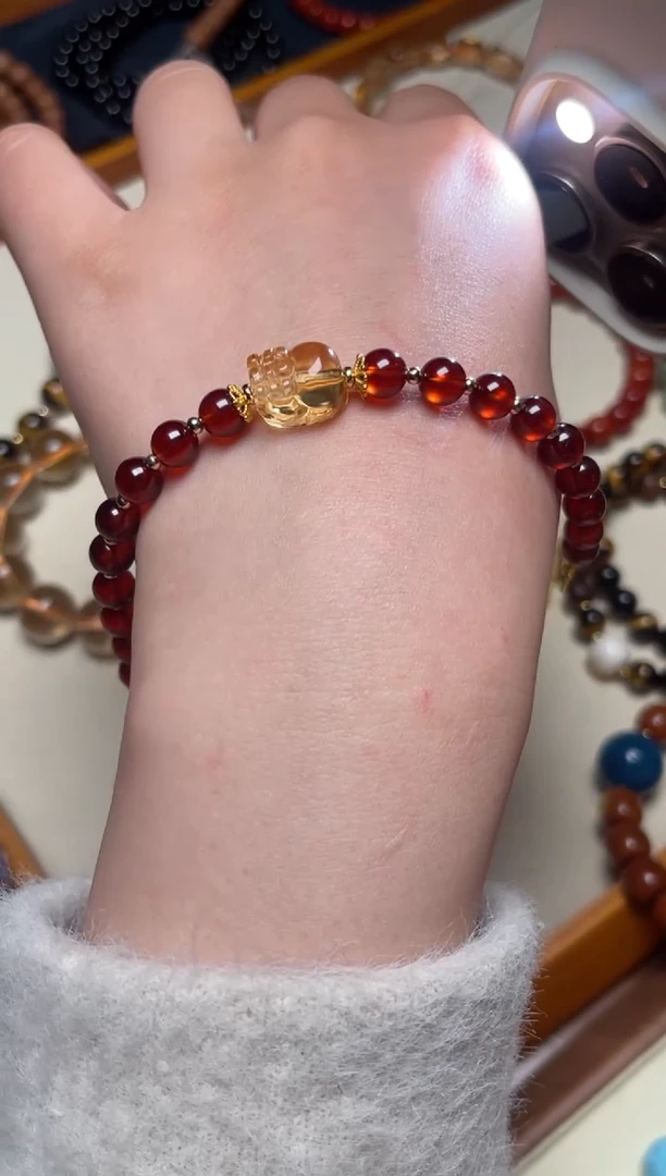 未镶嵌手链水晶Friday原创 | 万事如意(芬达 + 巴西黄貔貅)