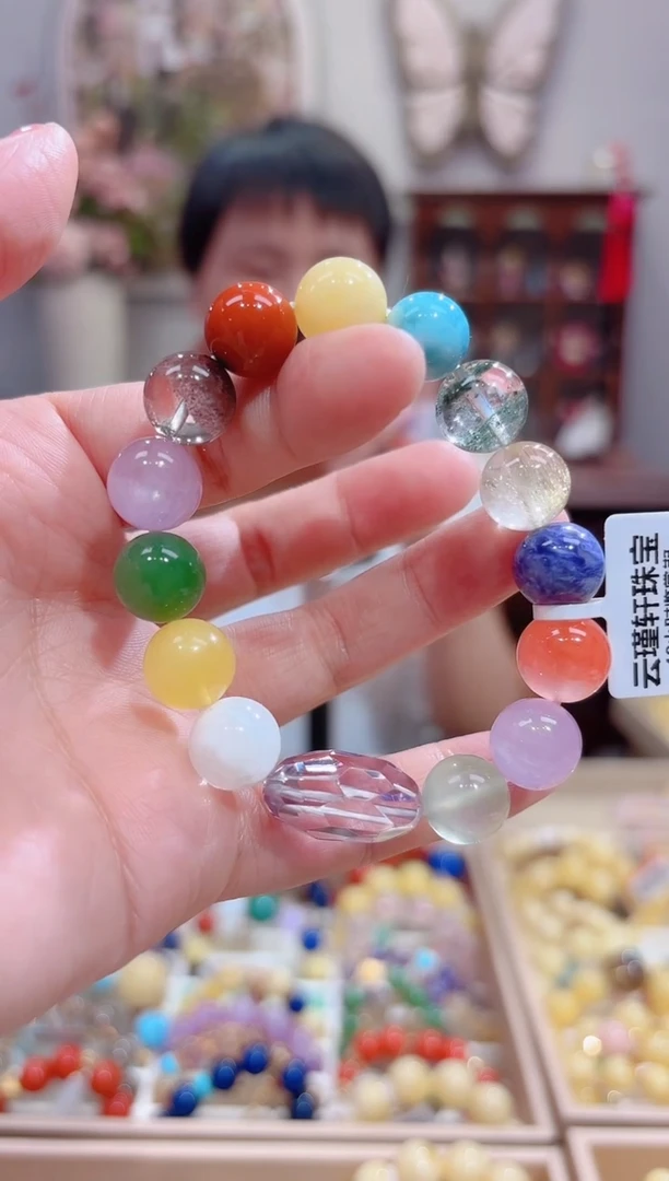 水晶手串未镶嵌设计款珠串
