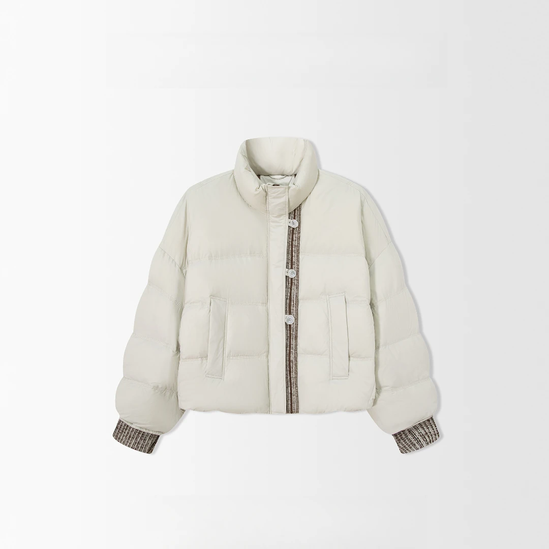 羽绒服女25冬季新款时尚立领保暖小个子短款运动面包服外套918