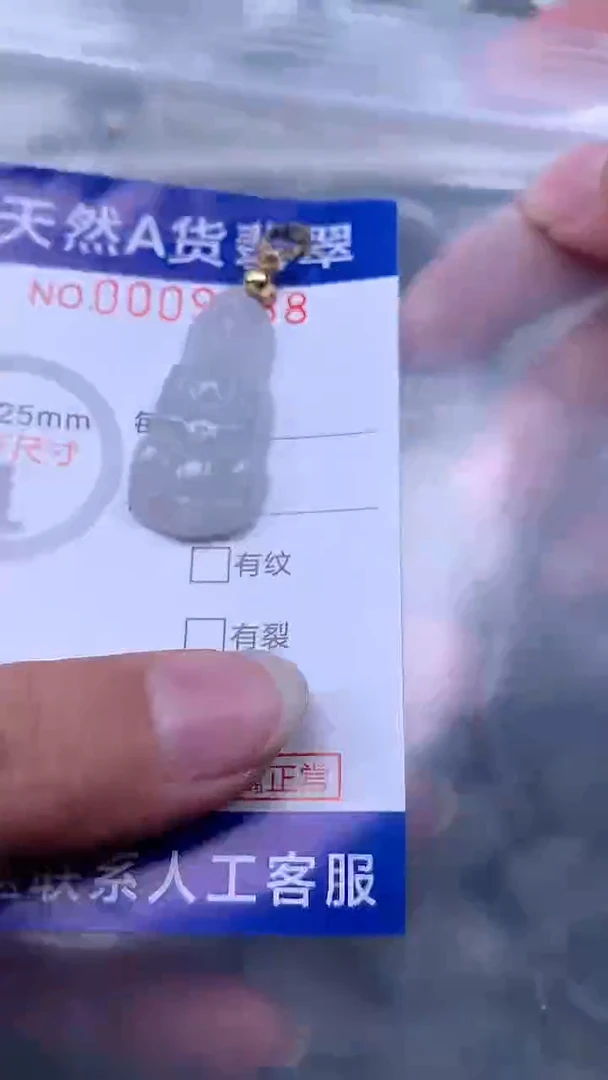 翡翠未镶嵌吊坠(不含链)1