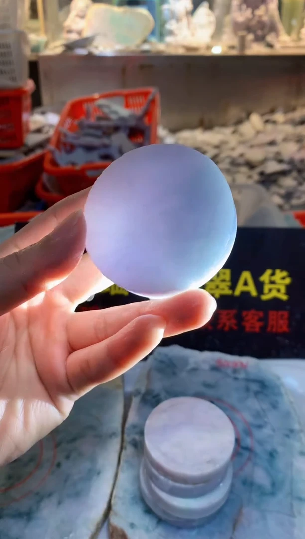 裸石翡翠0朗0翡翠珠宝374随机