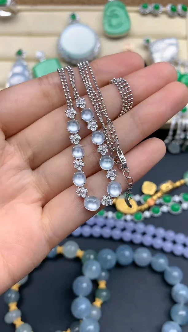 【闪购商品】翡翠颈饰18K金镶嵌491-中国好珍宝