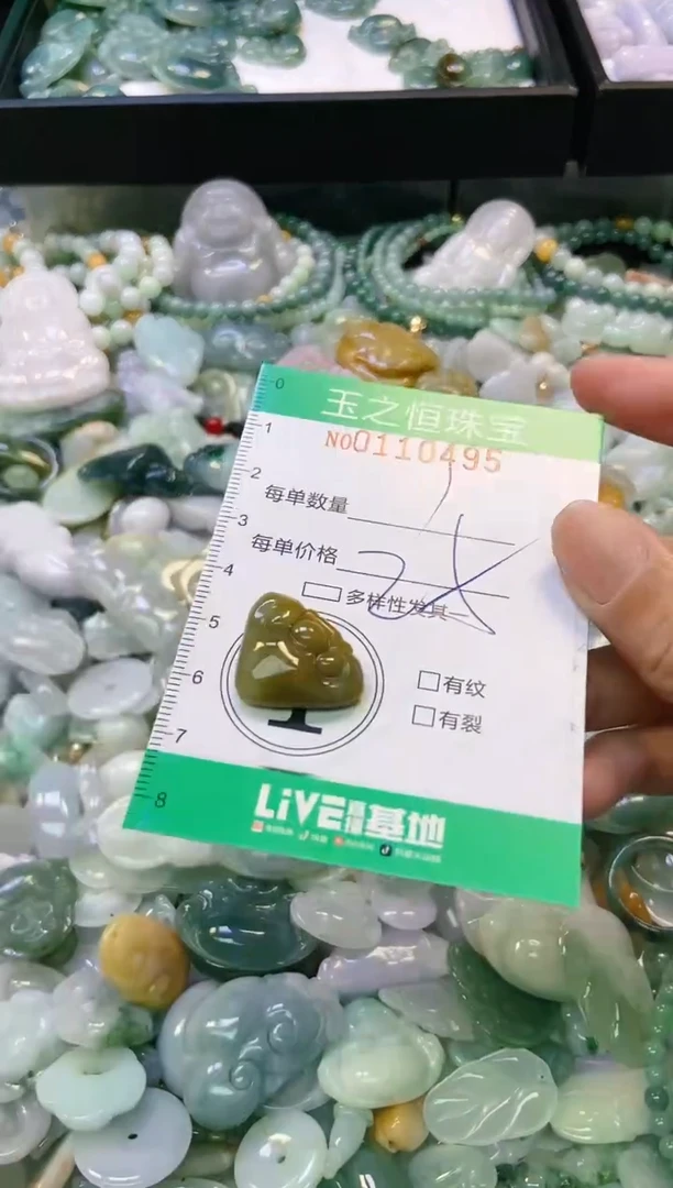 翡翠未镶嵌颈饰闪购0110495