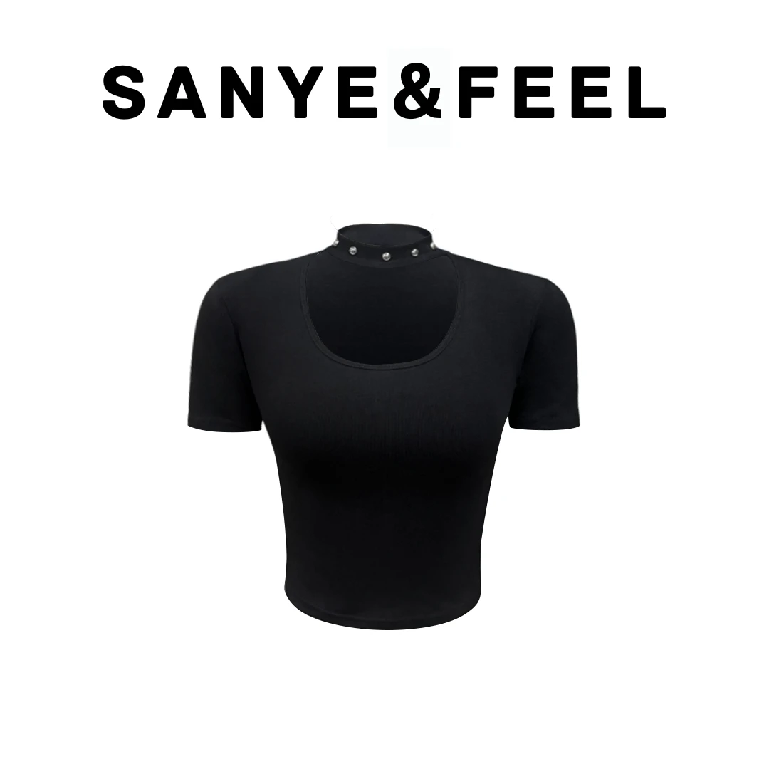 大妍的礼物-【酸辣有型】夏季新款修身挂脖打底上衣52005YX