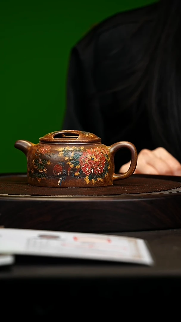 宜兴原矿高端紫砂 鸣远金砂280cc