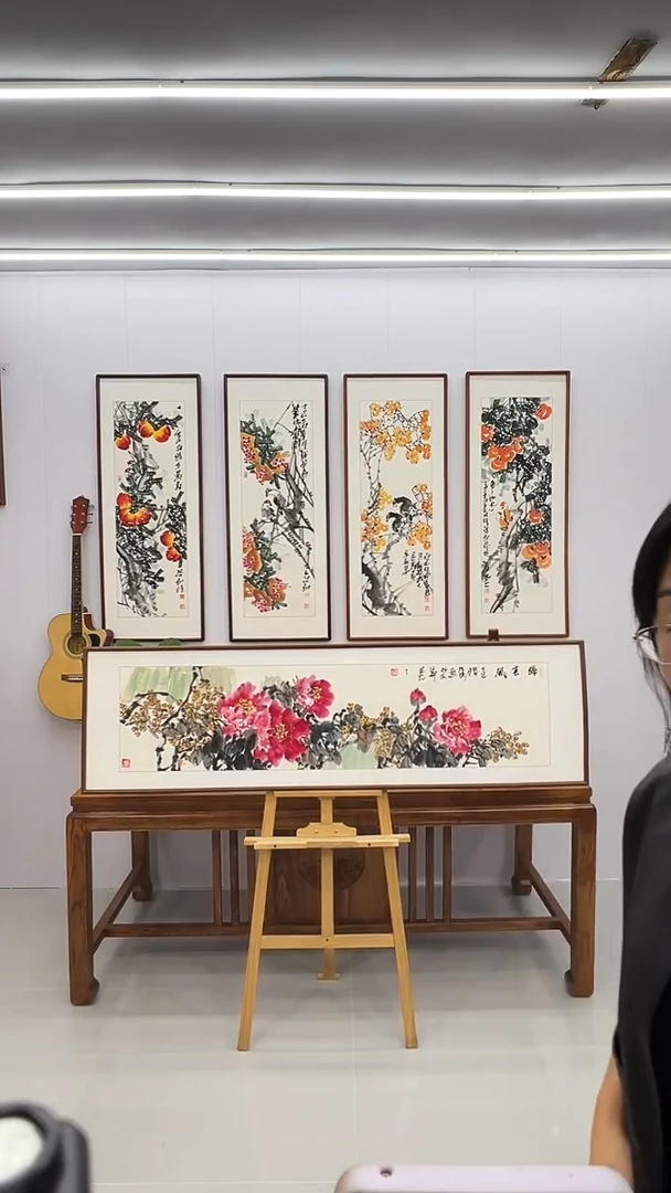 国画汪琼 160*45 醉春风