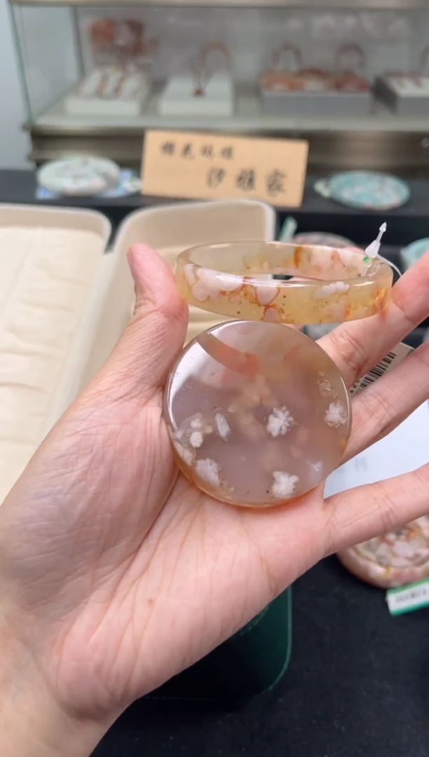 未镶嵌手镯石英质玉56圈口（赠品镯心）6624552