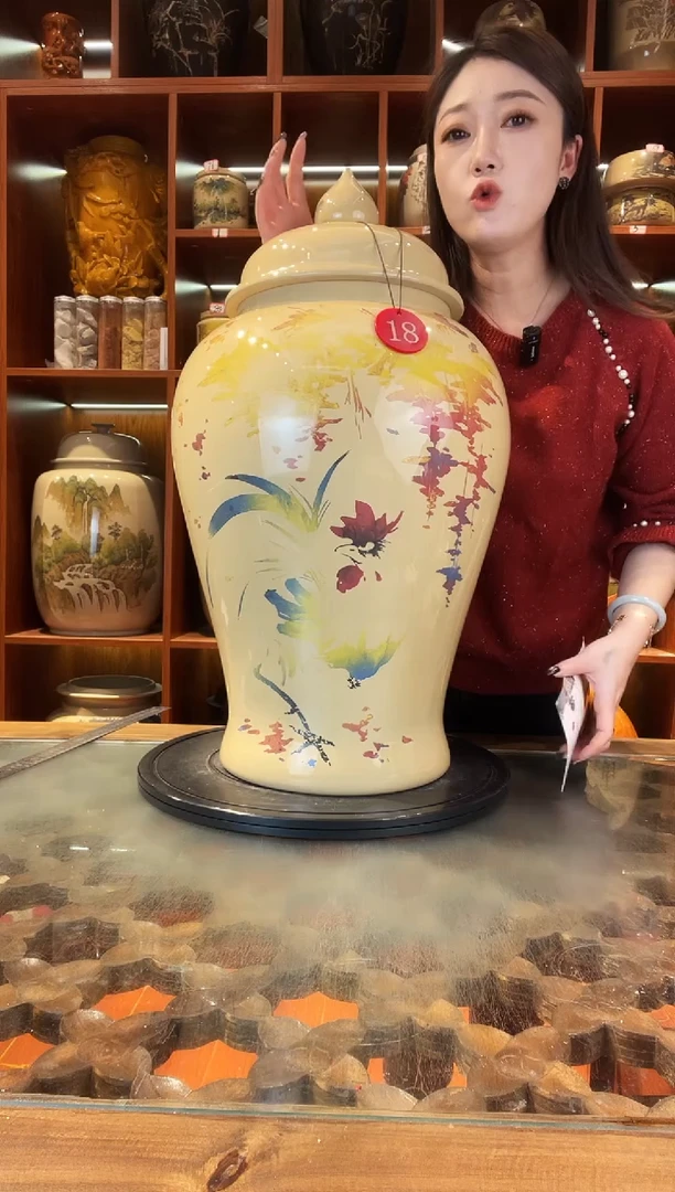 罐李旭泽作品大号将军缸@18