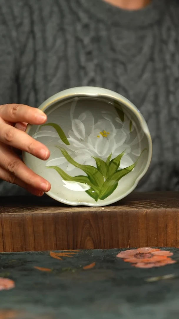 杯釉下彩手工手绘同款陶器