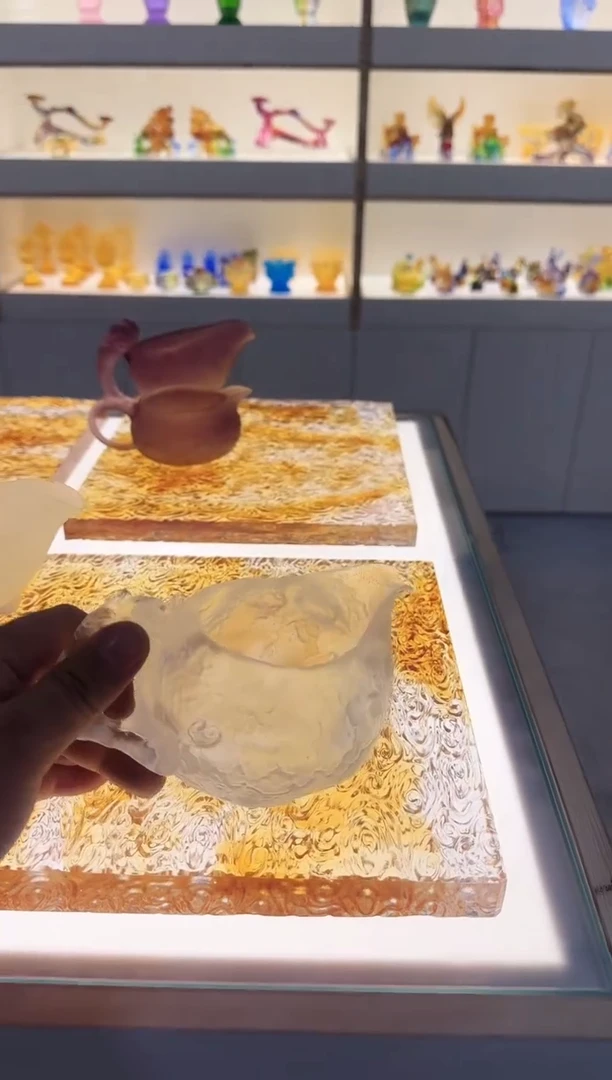 手工艺品琉璃呱呱来财公道杯