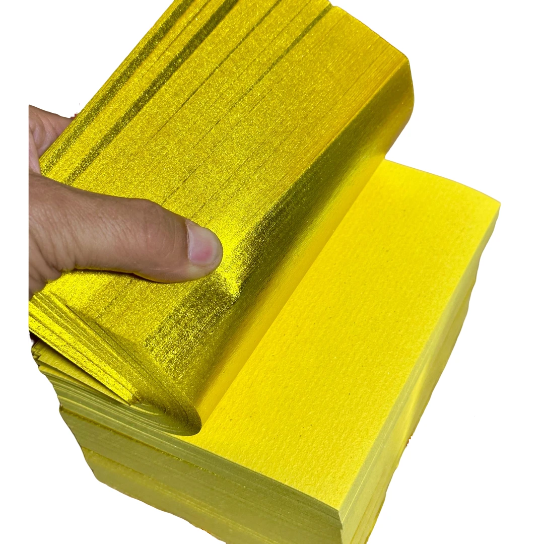 上海金箔折纸，双面黄色