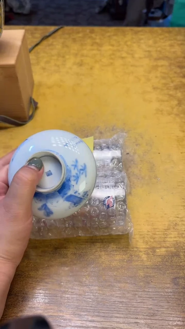 瓷器瓷器瑕疵脏旧1俩粉瓶碗