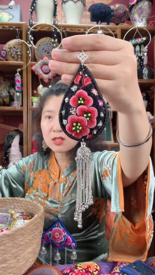 刺绣压襟73甜甜家