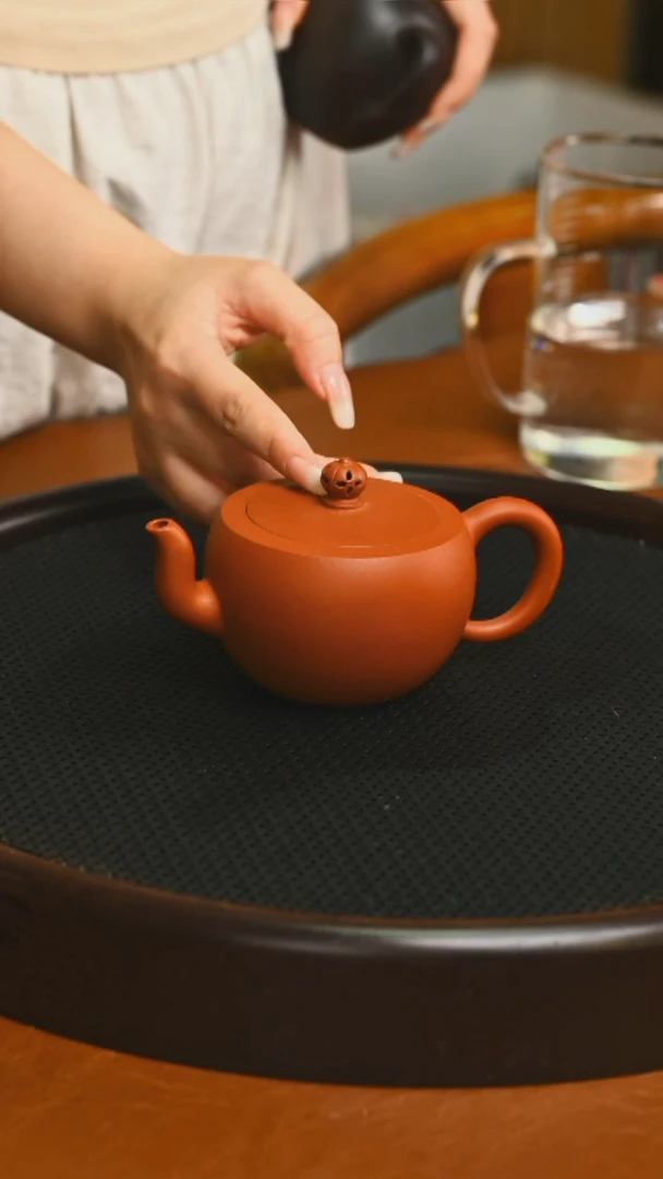 茶壶紫砂精品651朱泥