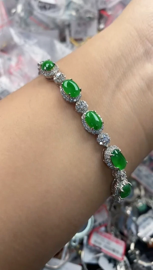 银S925镶嵌戒指翡翠444    8