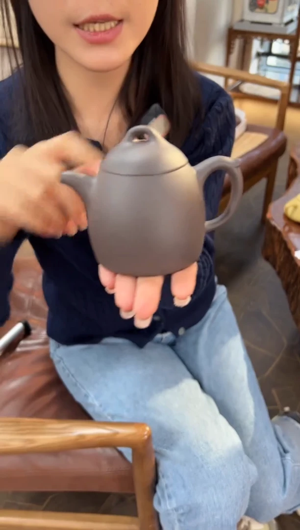 【闪购商品】紫砂茶壶【头哥手工壶】秦权天青泥