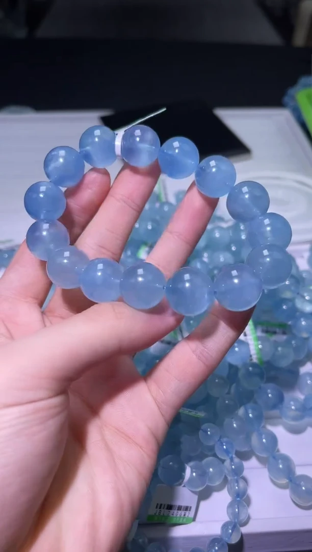 1海蓝宝石（处理）X087-海蓝宝单圈-多样性发其一