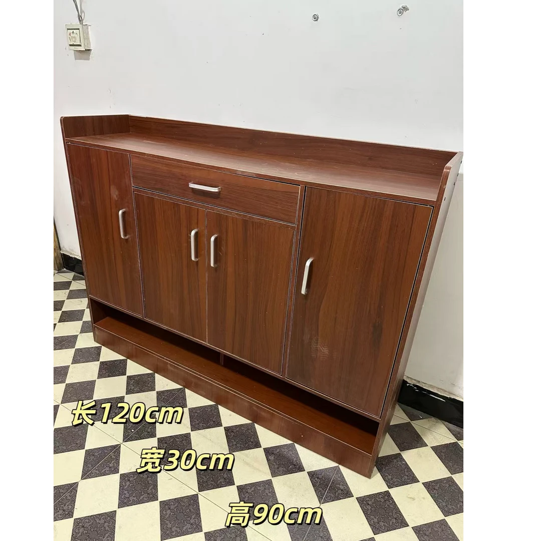 鞋柜现代简约古谭木色储物柜